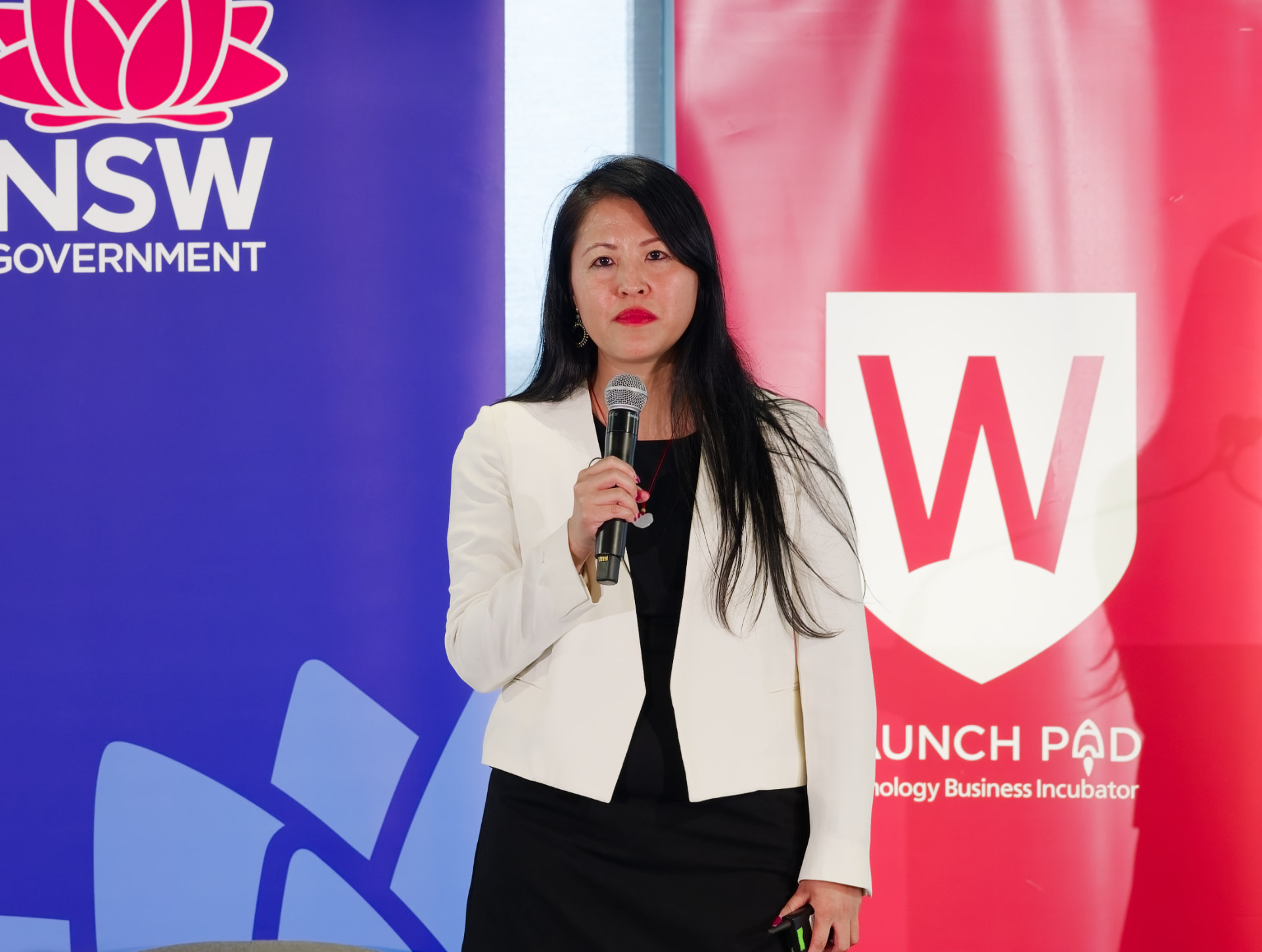Lucy Lin speaking at Innovate Western Sydney